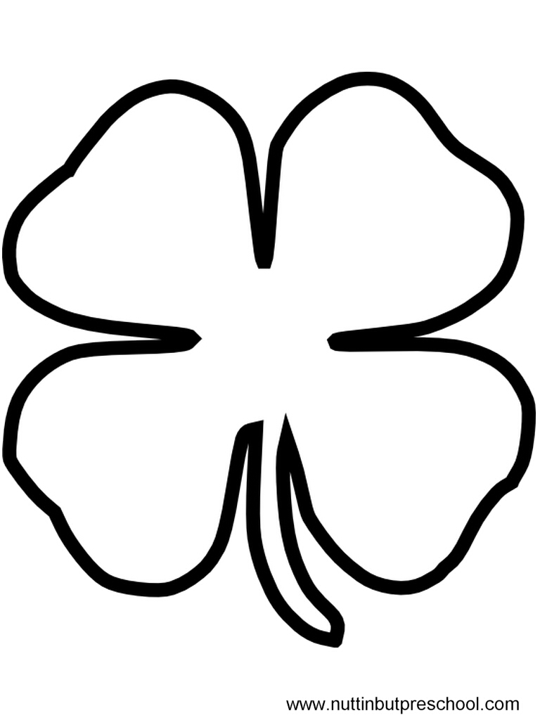 30 Four Leaf Clover Coloring Pages Printable 33