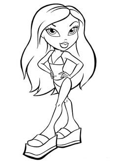 30 Fun Y2K Baddie Coloring Pages Printable 10