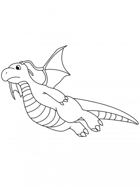 30 Powerful Dragonite Coloring Page Printable 11