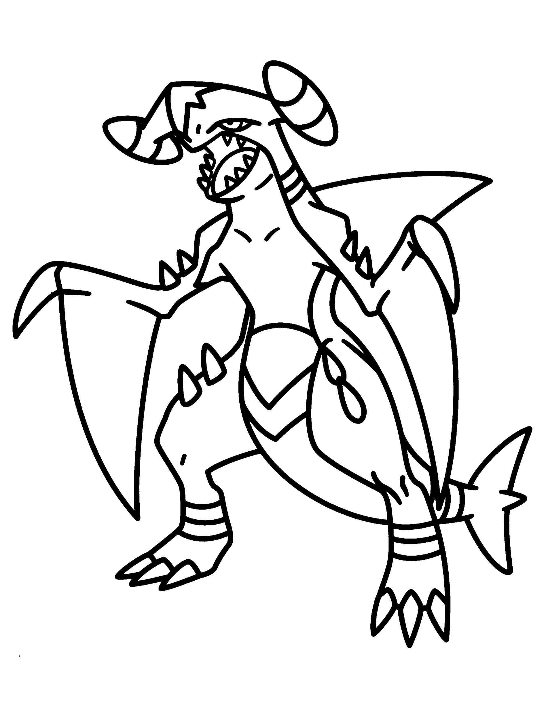 powerful dragonite coloring page printable jpg