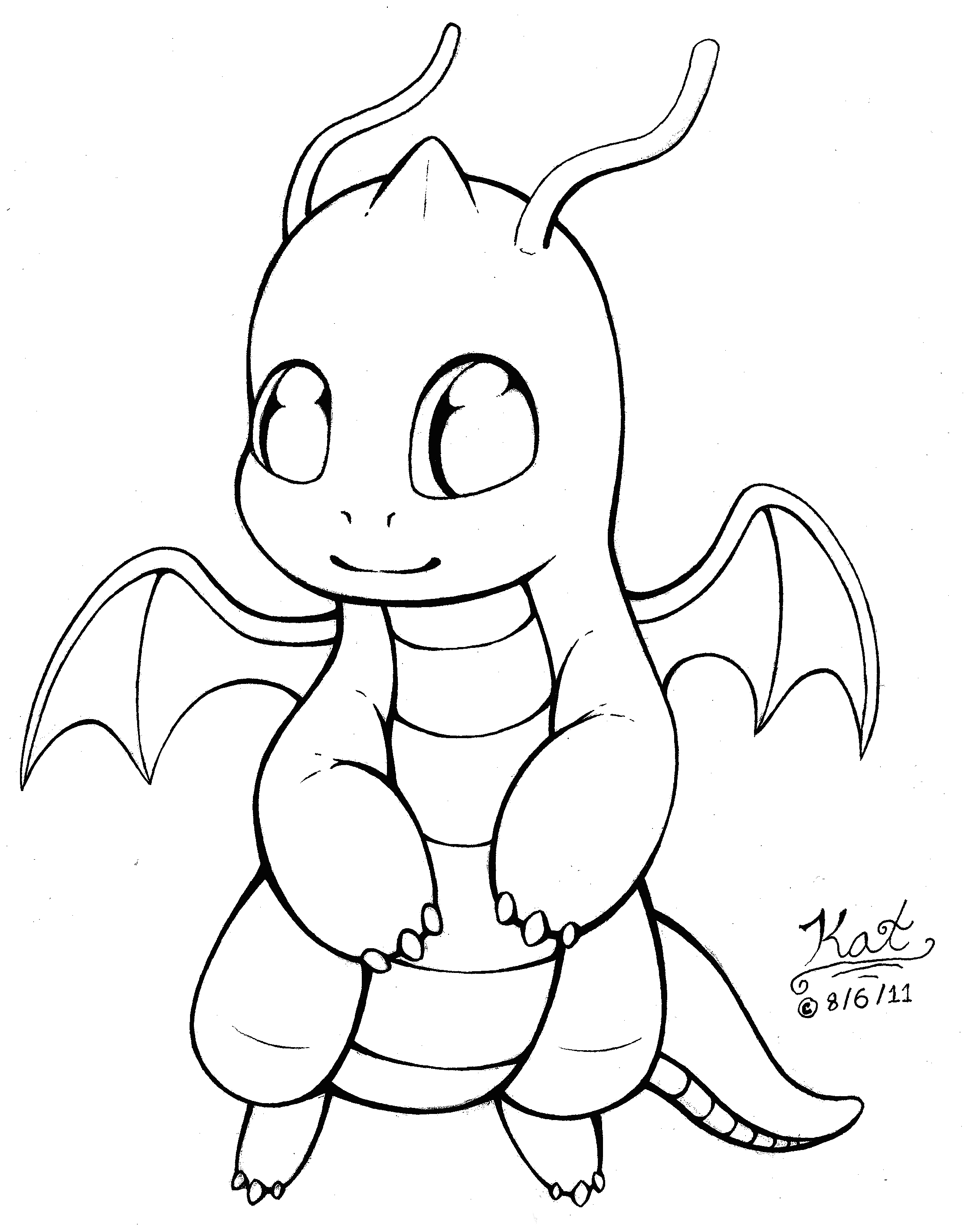 30 Powerful Dragonite Coloring Page Printable 5