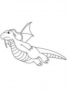 30 Powerful Dragonite Coloring Page Printable 6