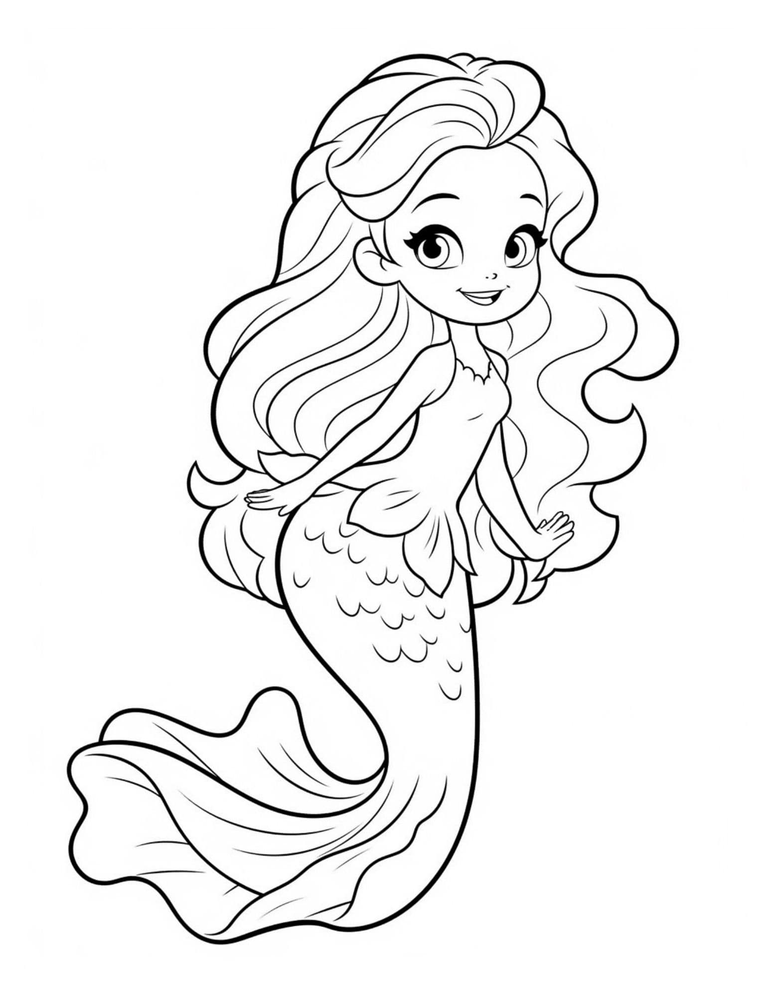 31 Adorable Mermaid Coloring Pages Barbie Printable 11