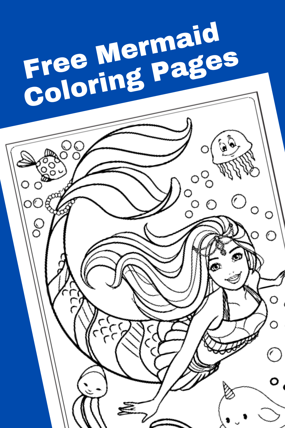 31 Adorable Mermaid Coloring Pages Barbie Printable 14