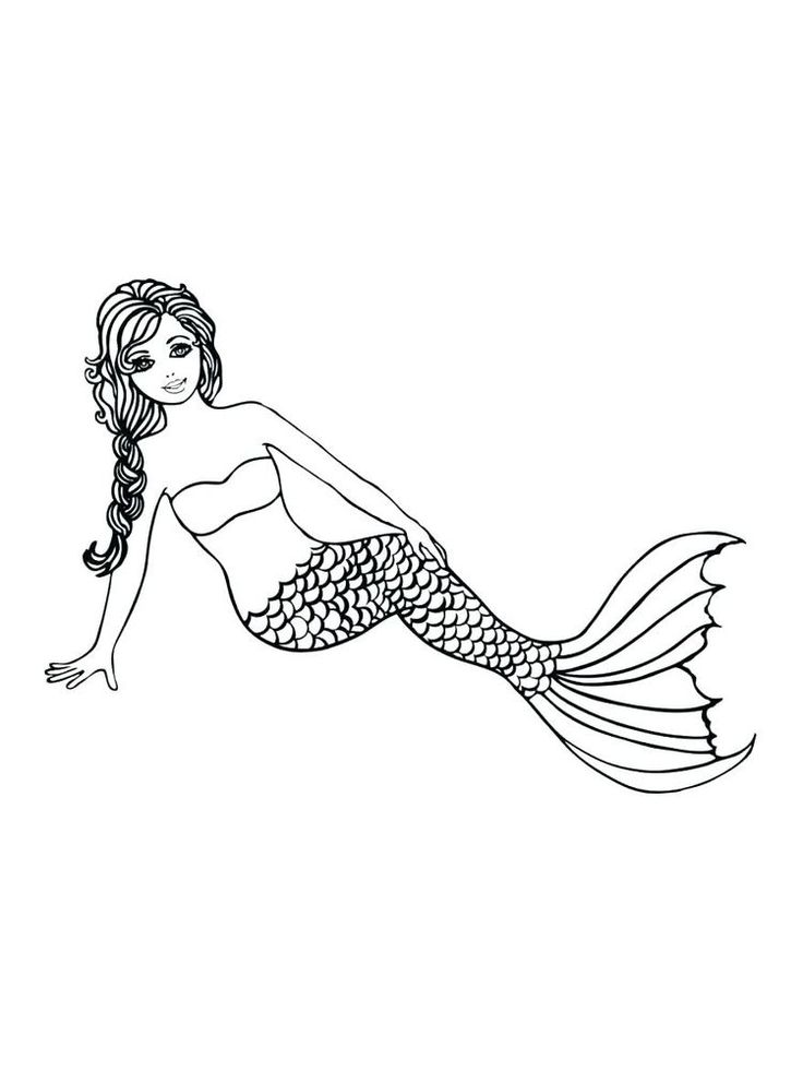 31 Adorable Mermaid Coloring Pages Barbie Printable 30