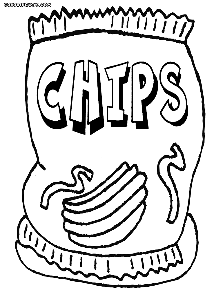 31 Crispy Chips Coloring Pages Printable 2