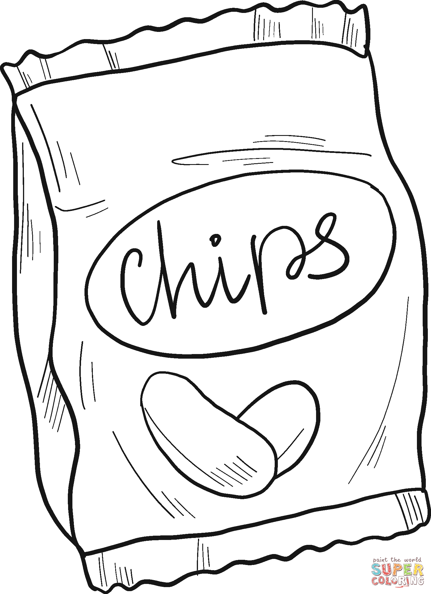 31 Crispy Chips Coloring Pages Printable 25