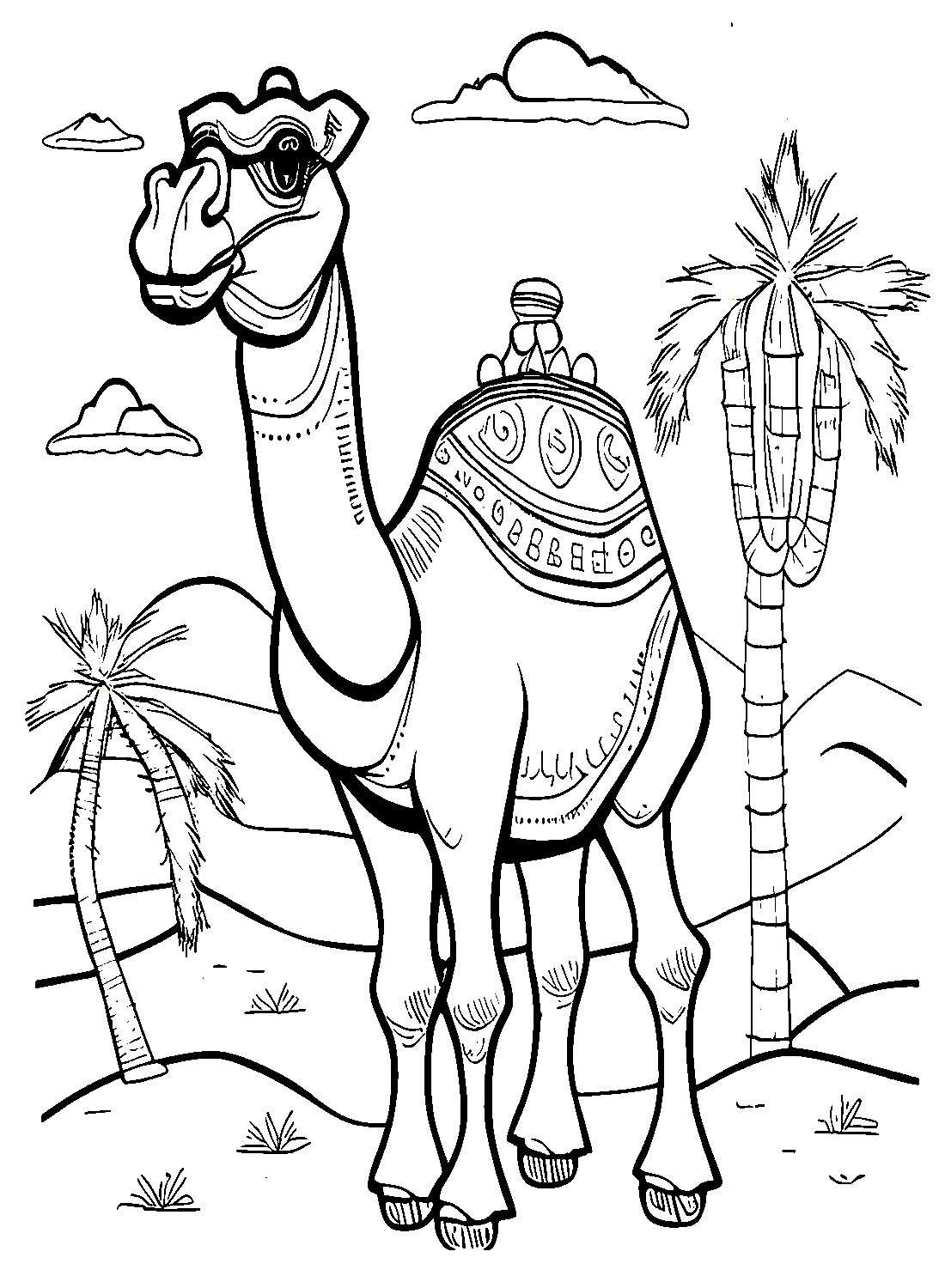 31 Exotic Camel Coloring Pages Printable 13