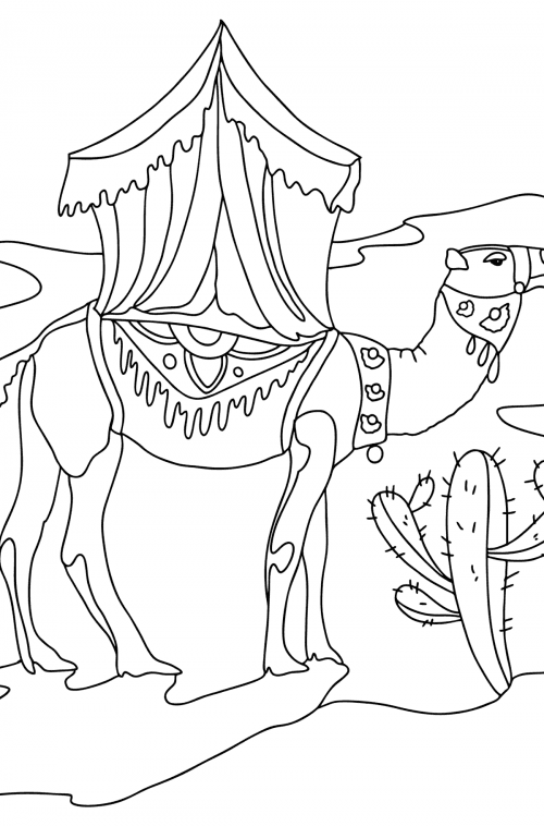 31 Exotic Camel Coloring Pages Printable 19