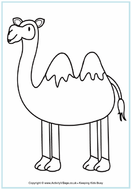 31 Exotic Camel Coloring Pages Printable 4