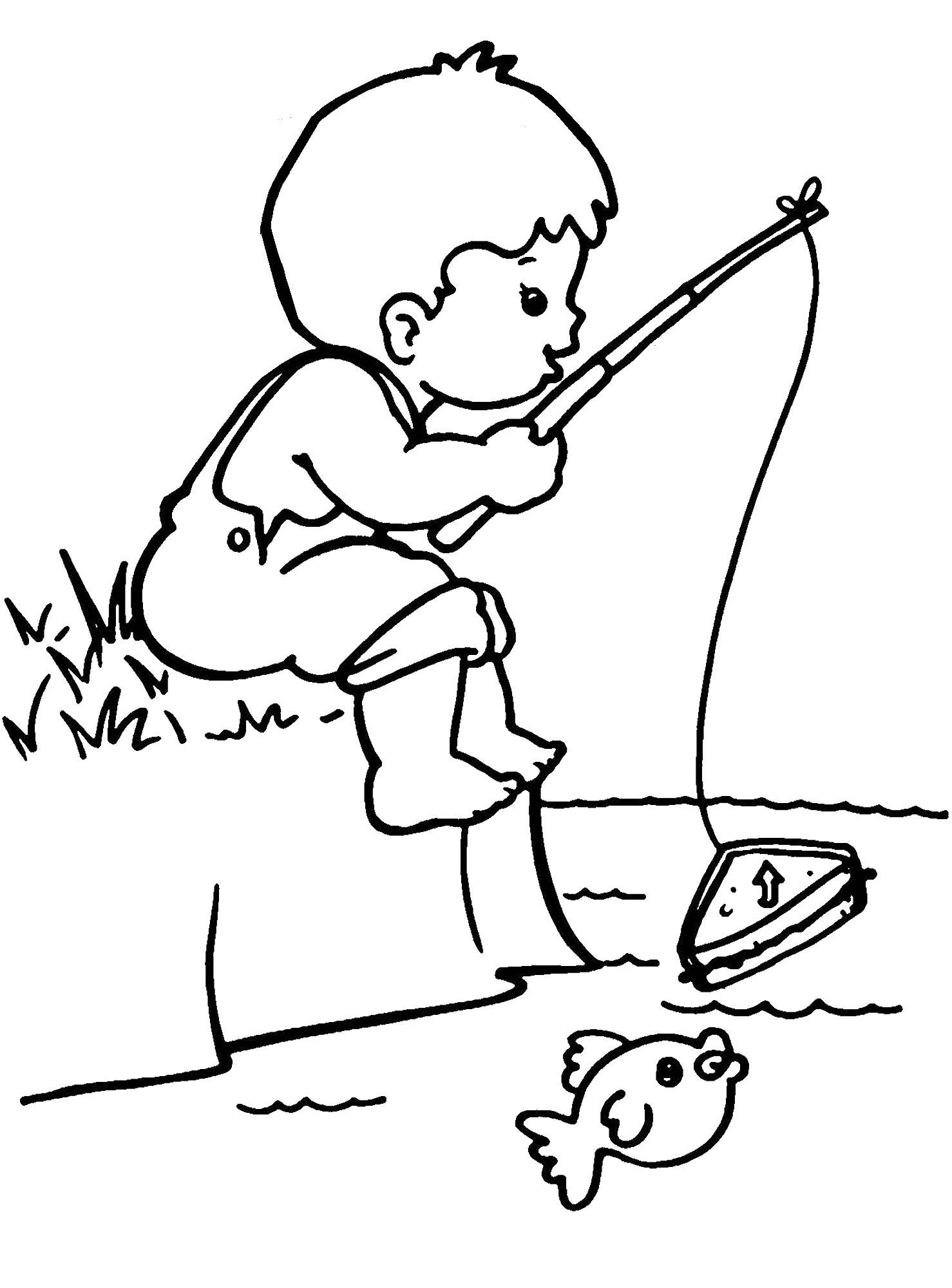 31 Fishing Coloring Pages Printable 19