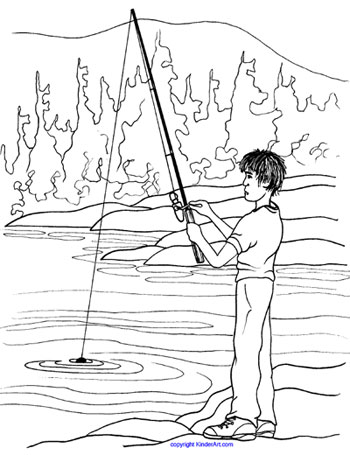 31 Fishing Coloring Pages Printable 27