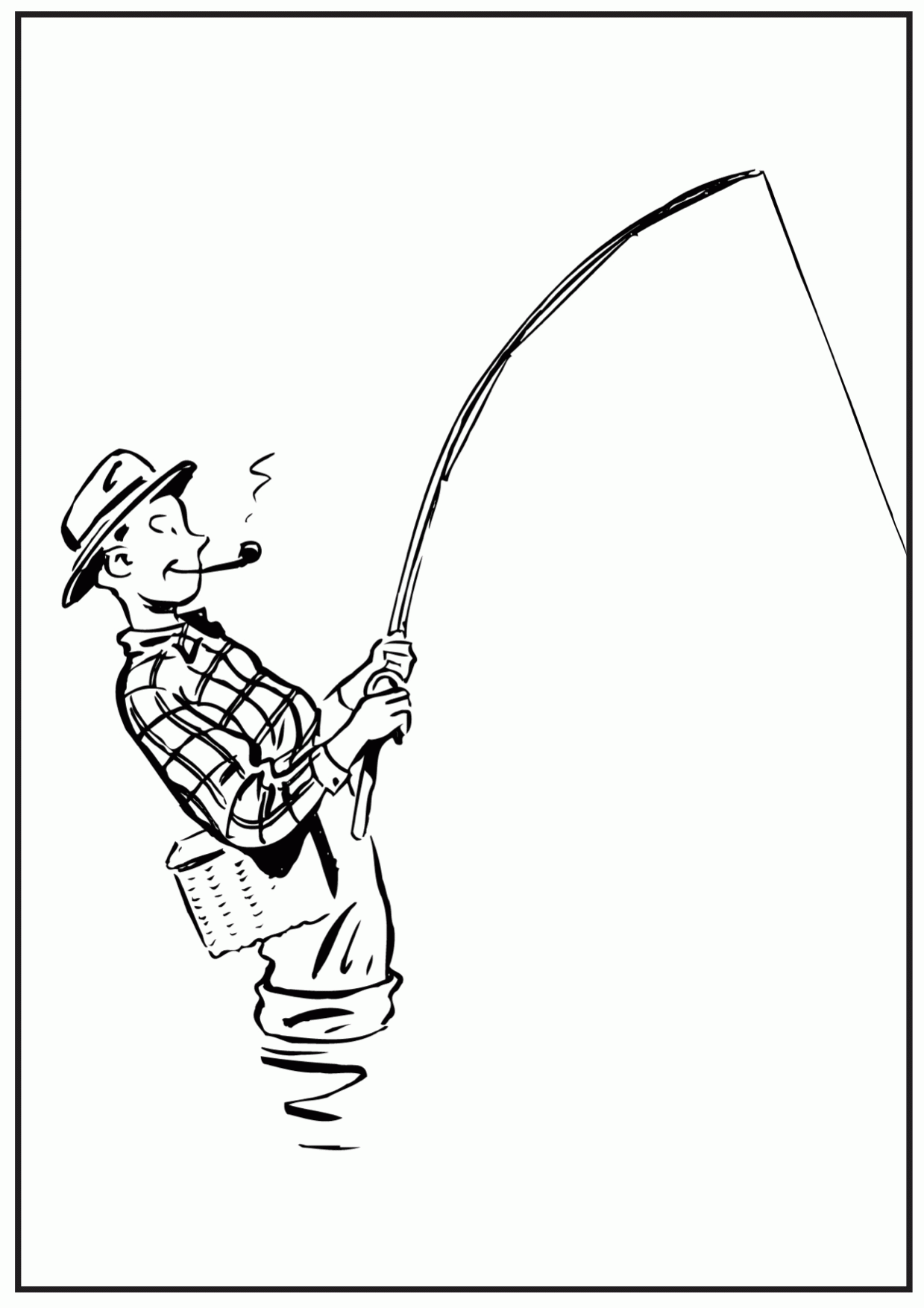 fishing coloring pages printable jpg