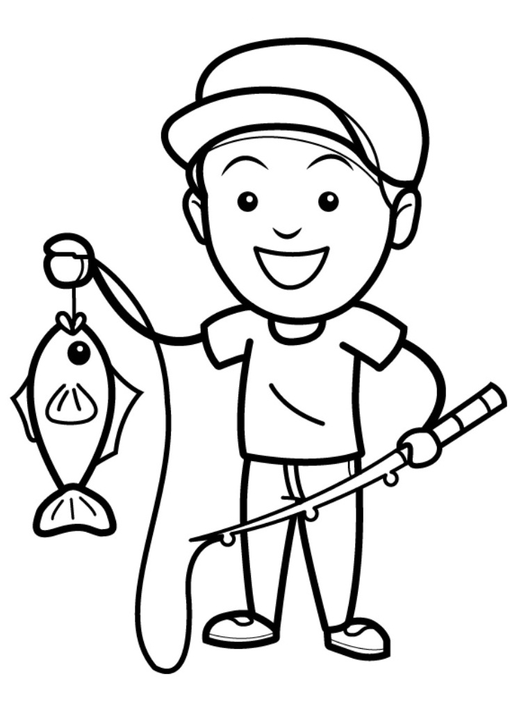 31 Fishing Coloring Pages Printable 31