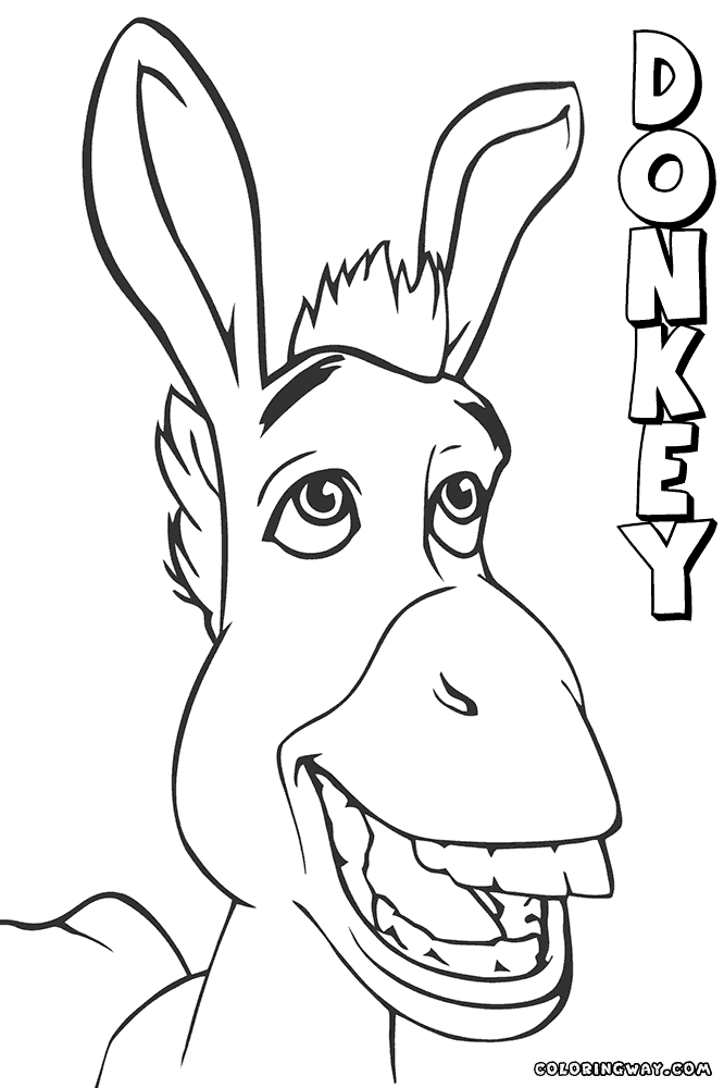 31 Fun Donkey Coloring Pages for Kids Printable 19