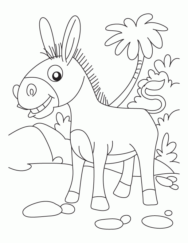 31 Fun Donkey Coloring Pages for Kids Printable 31