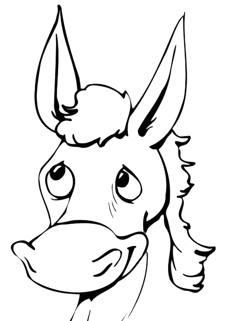 31 Fun Donkey Coloring Pages for Kids Printable 35