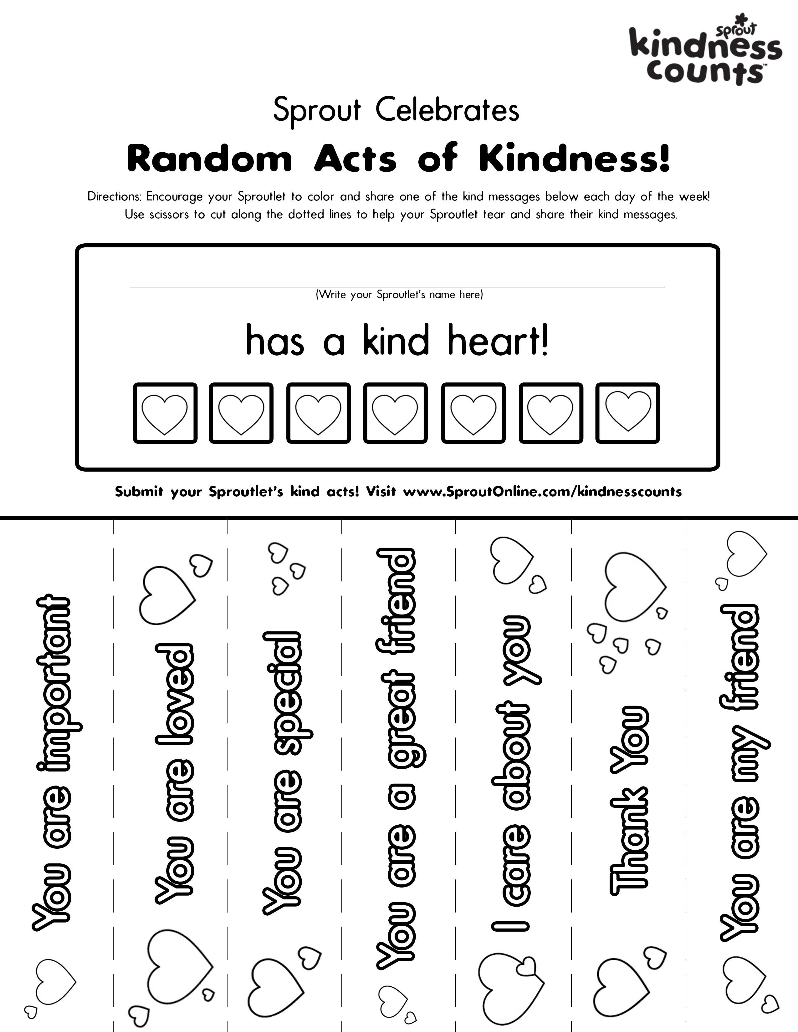 31 Kindness Coloring Pages for Kindergarten Printable 11