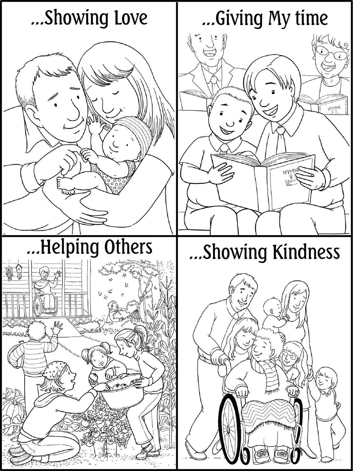 31 Kindness Coloring Pages for Kindergarten Printable 16