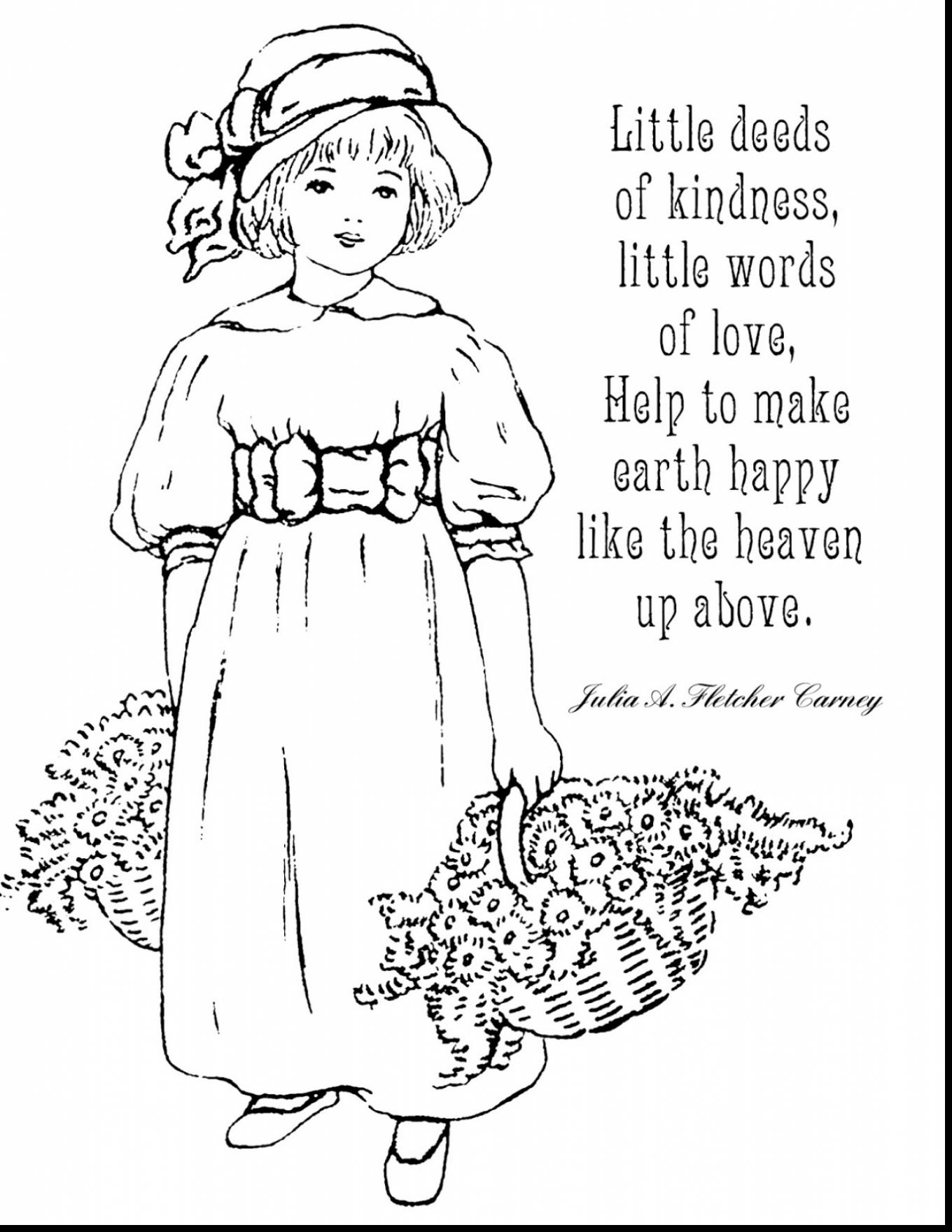 31 Kindness Coloring Pages for Kindergarten Printable 26