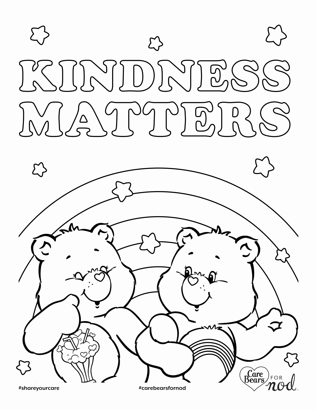 31 Kindness Coloring Pages for Kindergarten Printable 3