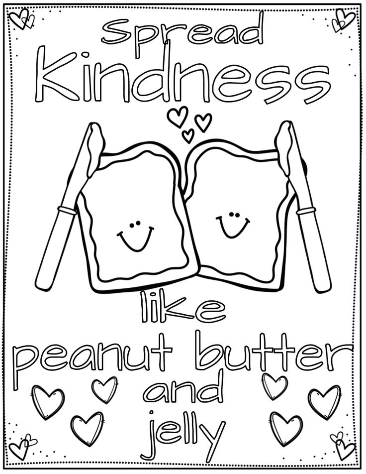 31 Kindness Coloring Pages for Kindergarten Printable 34