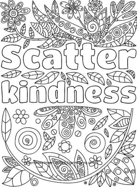 31 Kindness Coloring Pages for Kindergarten Printable 5