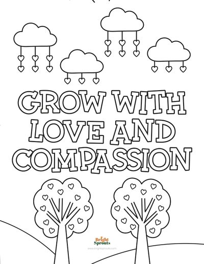 31 Kindness Coloring Pages for Kindergarten Printable 6