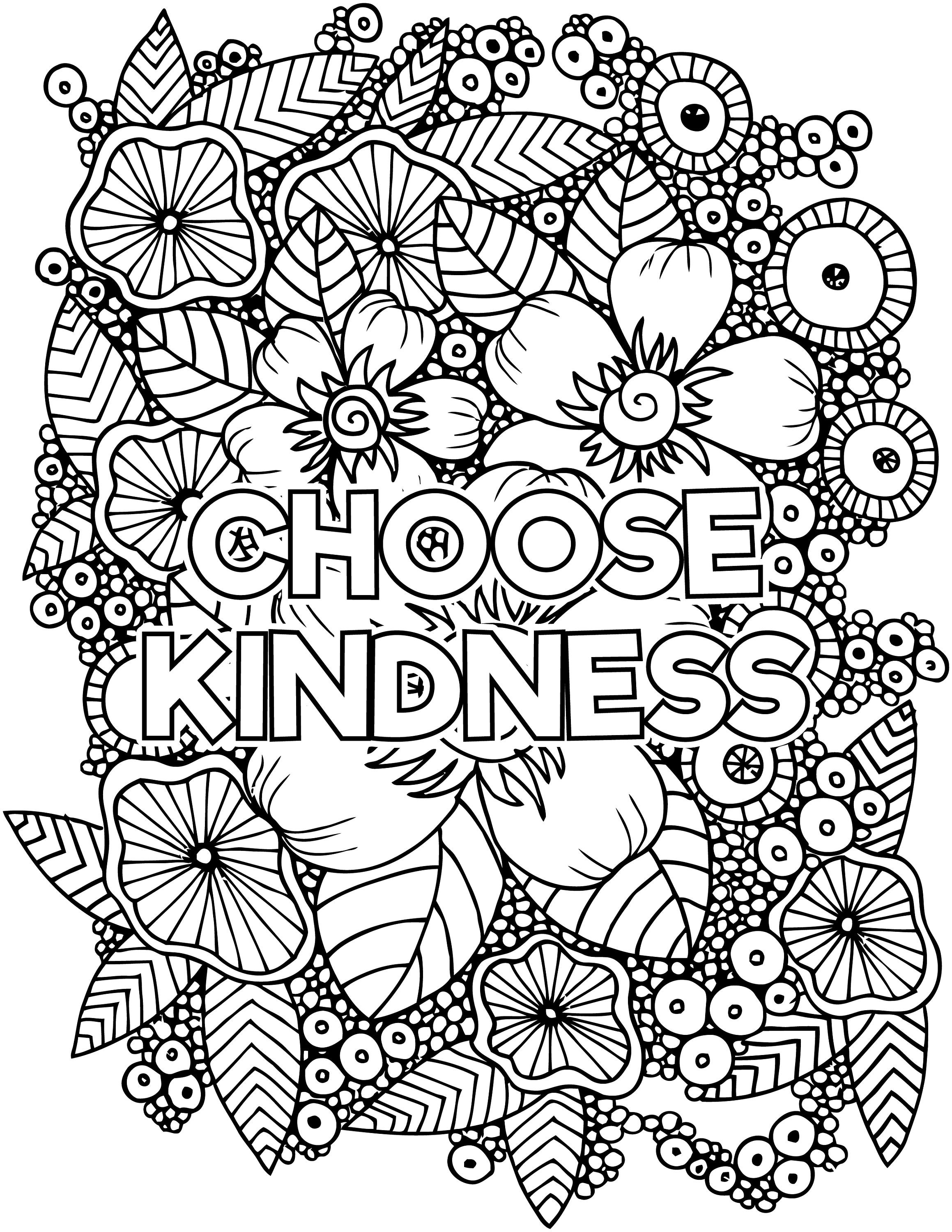 31 Kindness Coloring Pages for Kindergarten Printable 7