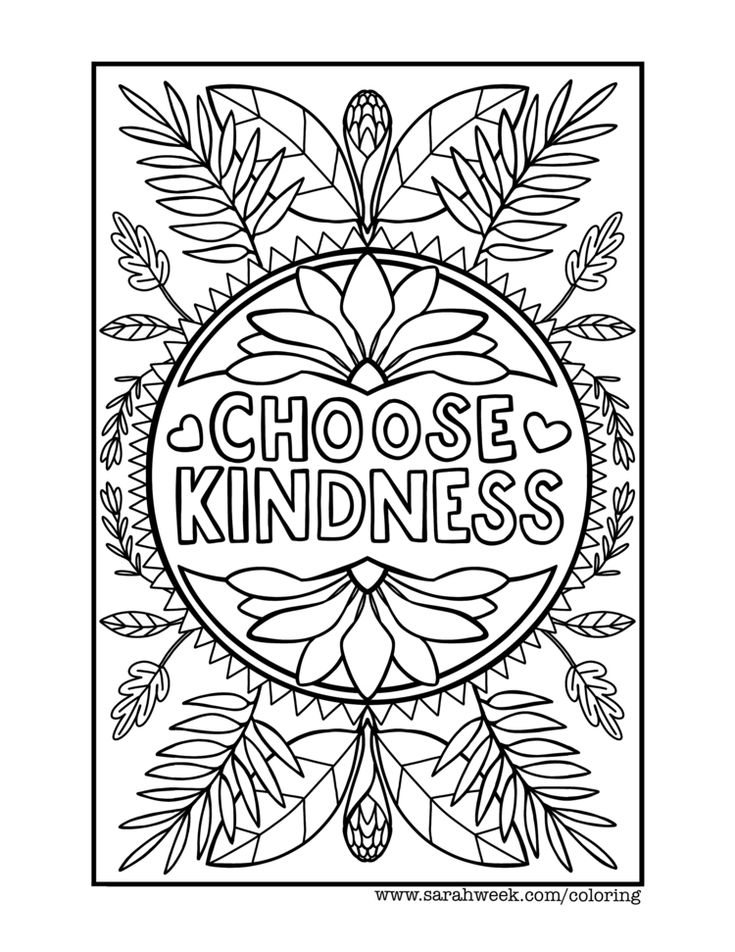 31 Kindness Coloring Pages for Kindergarten Printable 9