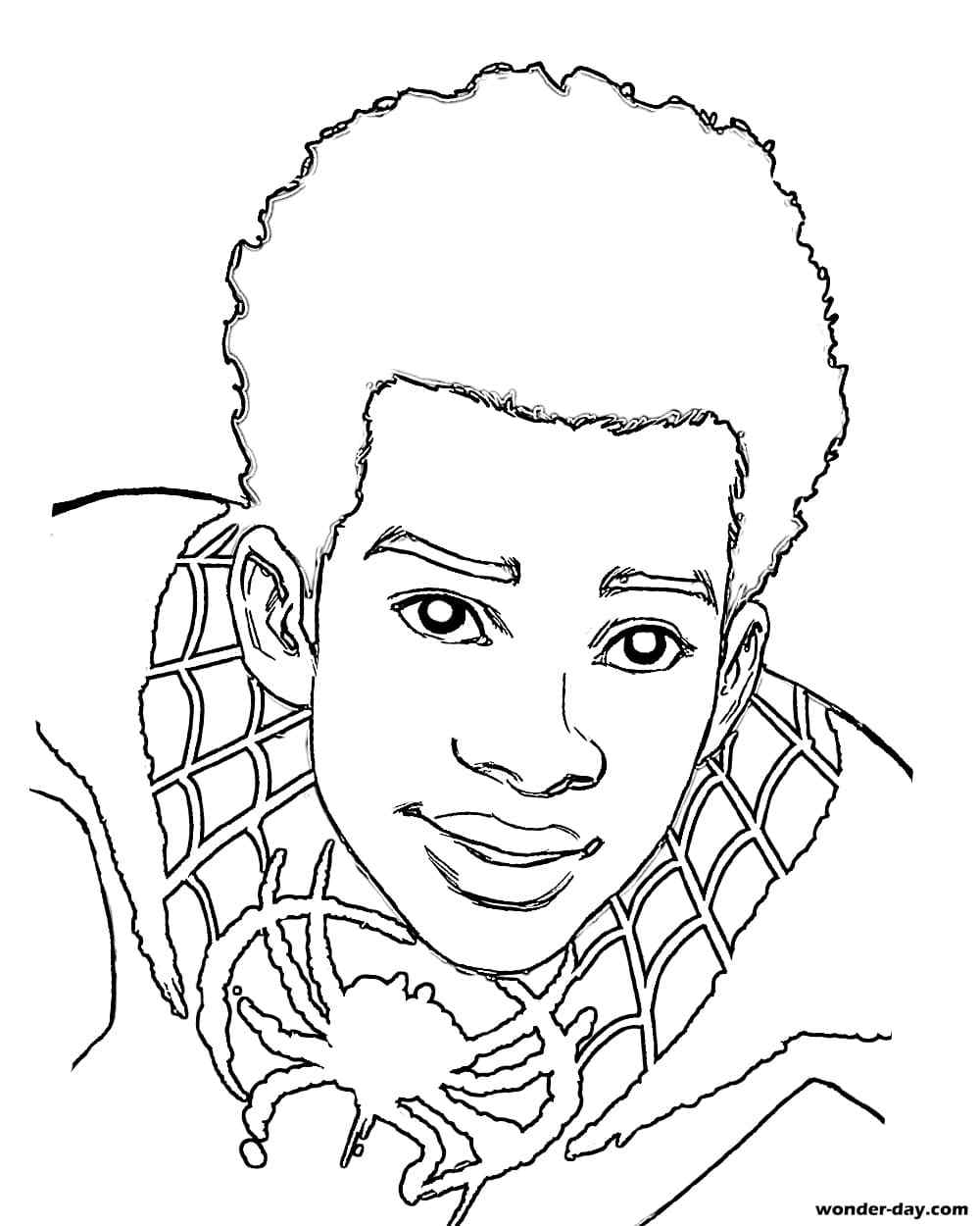 31 Miles Morales Coloring Pages Printable 1