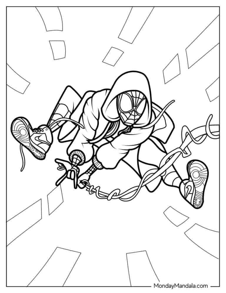 31 Miles Morales Coloring Pages Printable 14