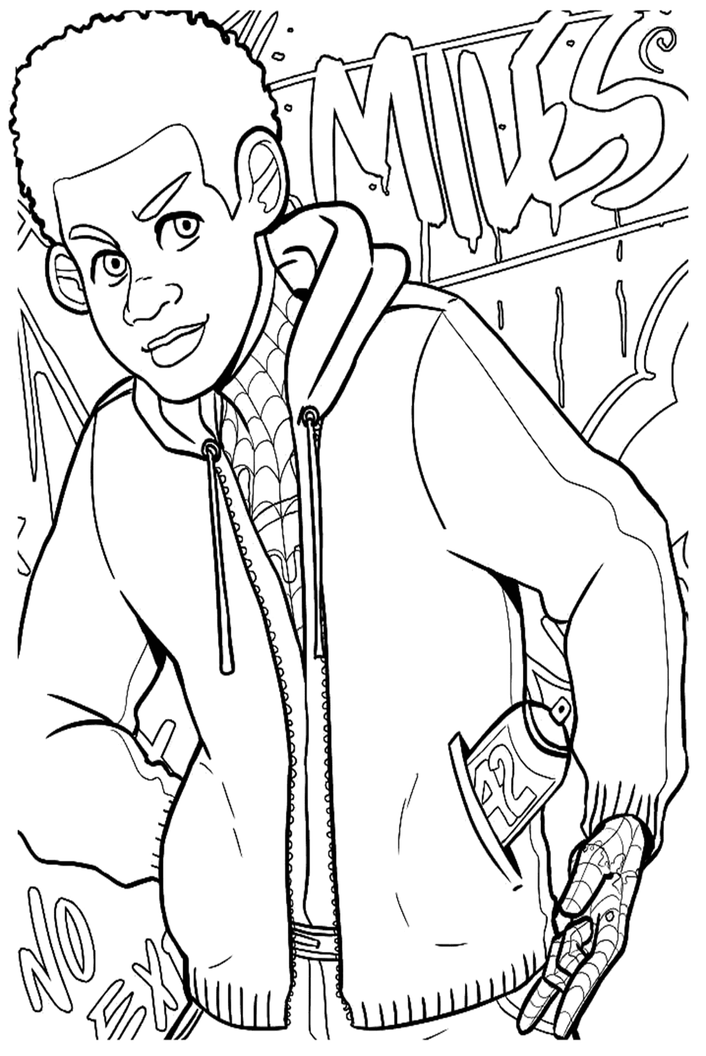 miles morales coloring pages printable jpg