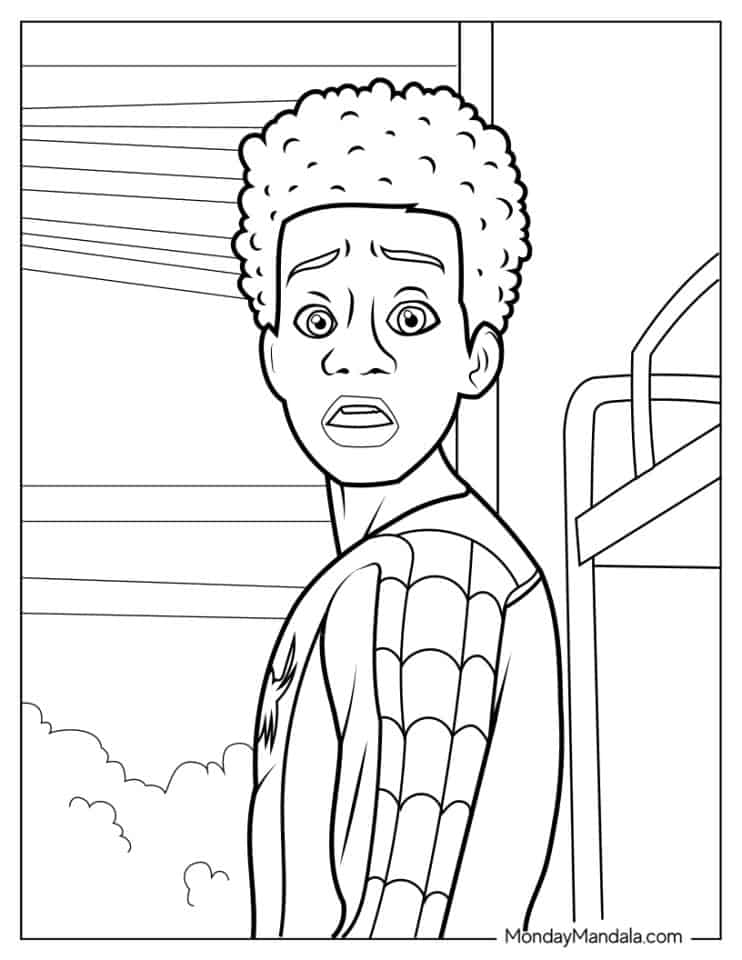 miles morales coloring pages printable jpg