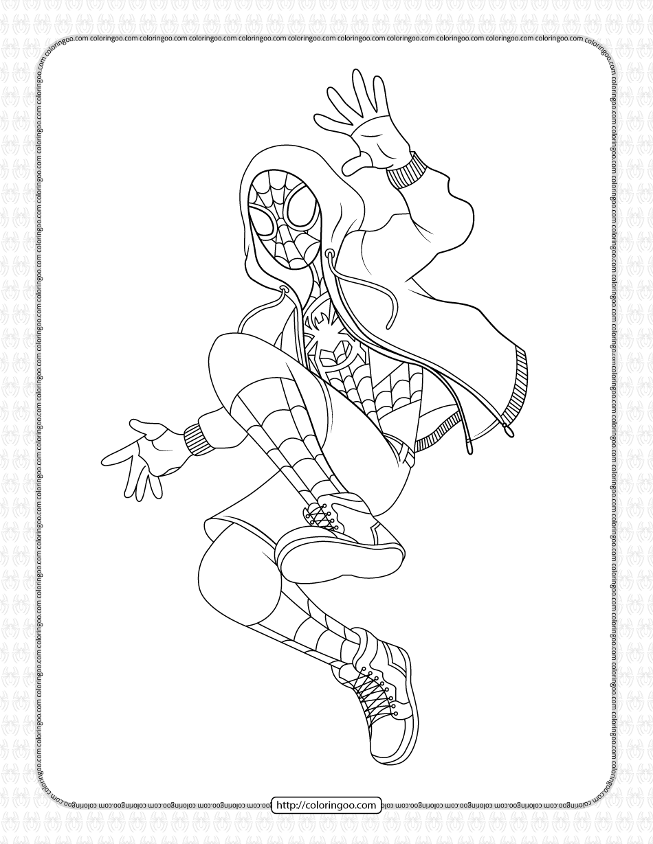 31 Miles Morales Coloring Pages Printable 23