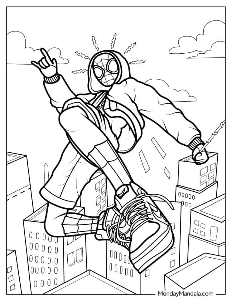 31 Miles Morales Coloring Pages Printable 25