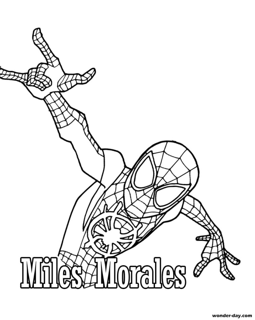 31 Miles Morales Coloring Pages Printable 26