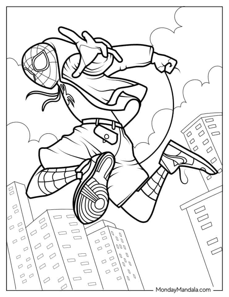 31 Miles Morales Coloring Pages Printable 28