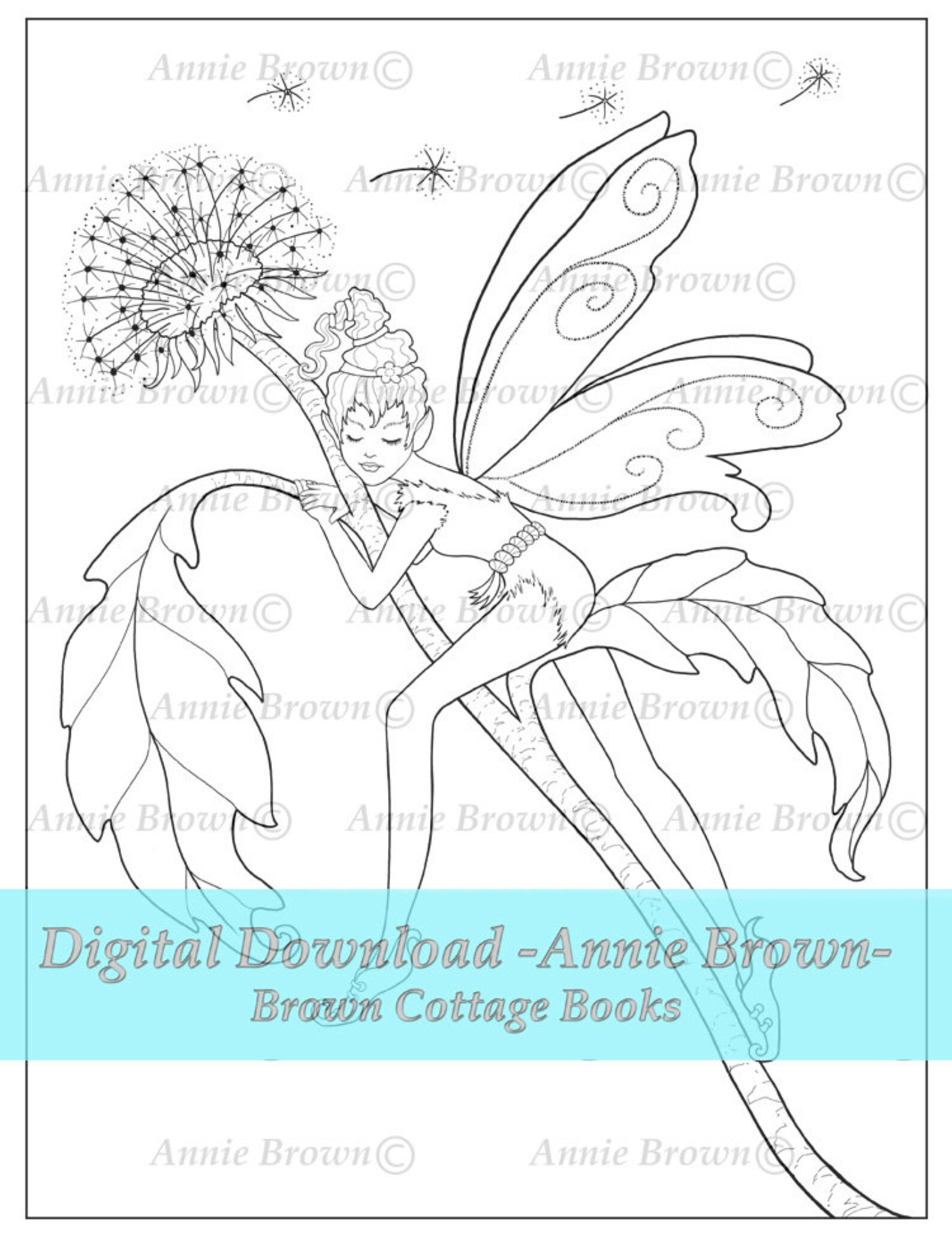 31 Pixie Coloring Page Printable 10