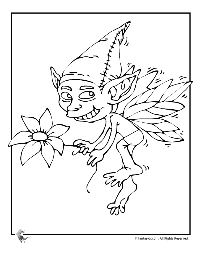 31 Pixie Coloring Page Printable 23