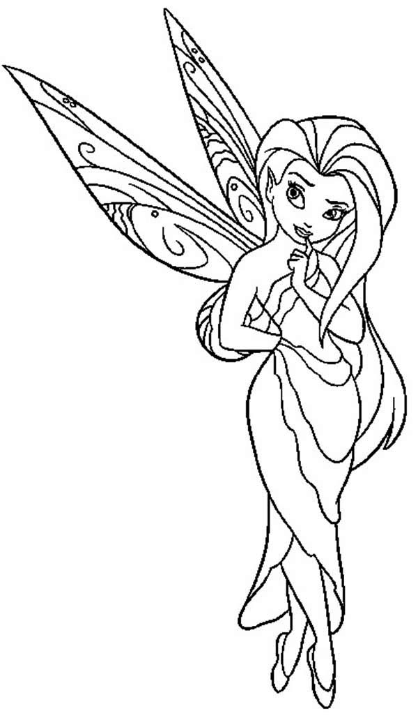 pixie coloring page printable jpg