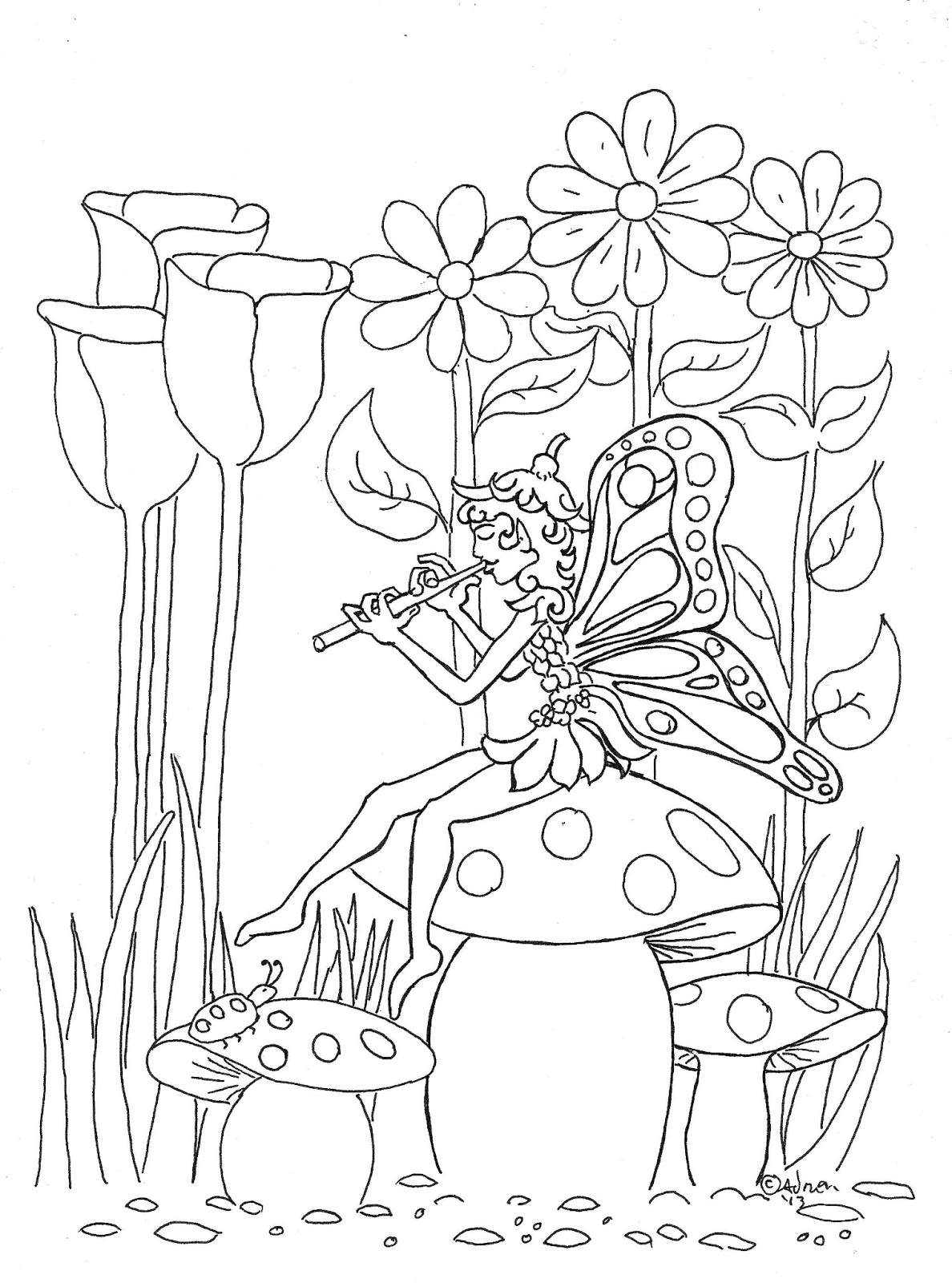 31 Pixie Coloring Page Printable 34