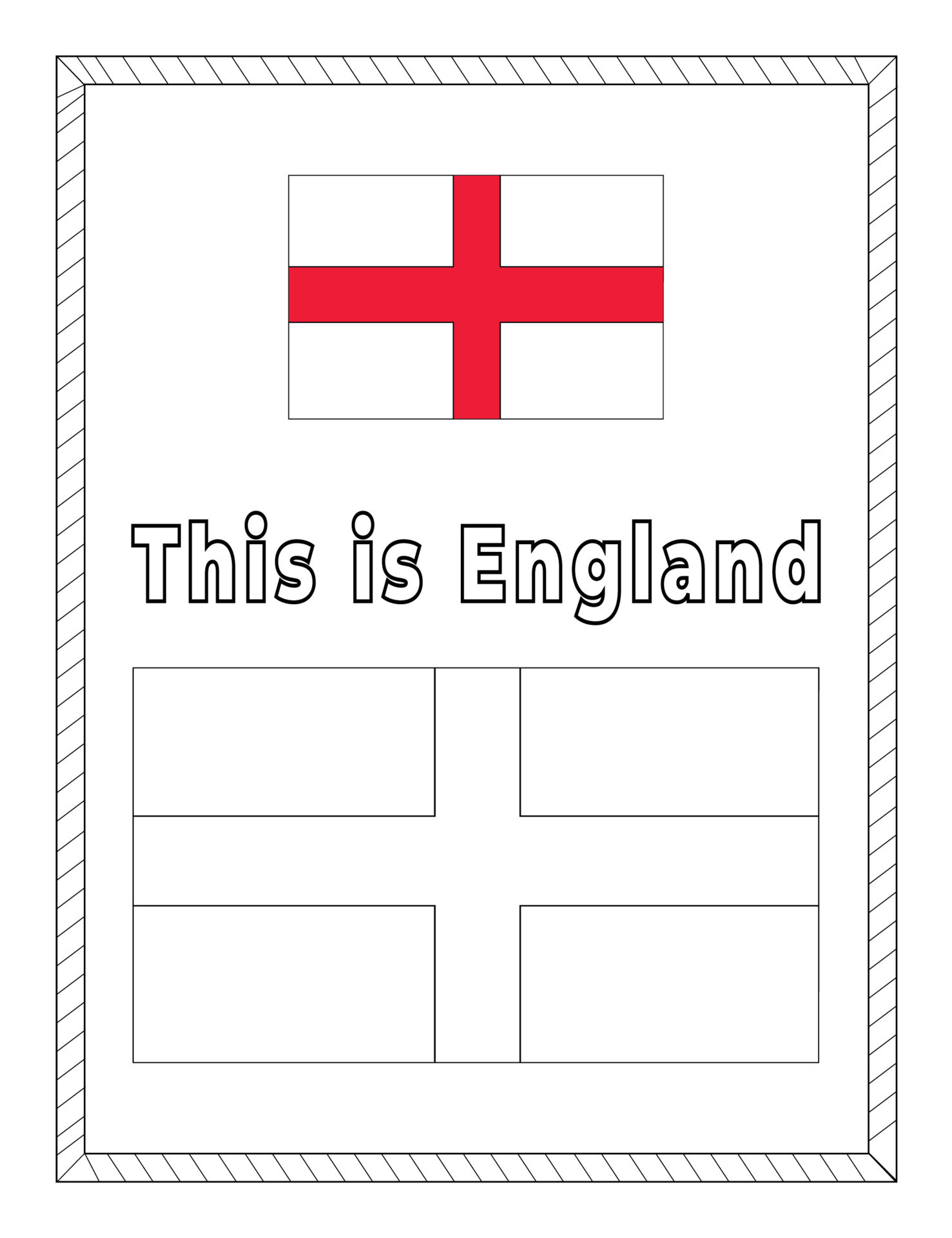 31 Proud Flag of England Coloring Pages Printable 1