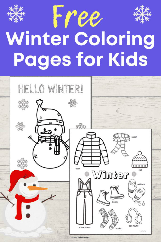 31 Winter Clothes Coloring Pages Printable 14