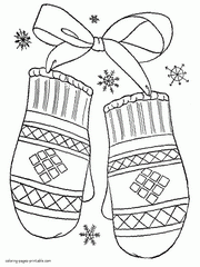 31 Winter Clothes Coloring Pages Printable 16