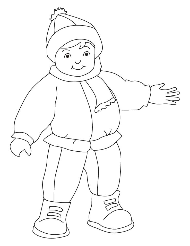 31 Winter Clothes Coloring Pages Printable 19