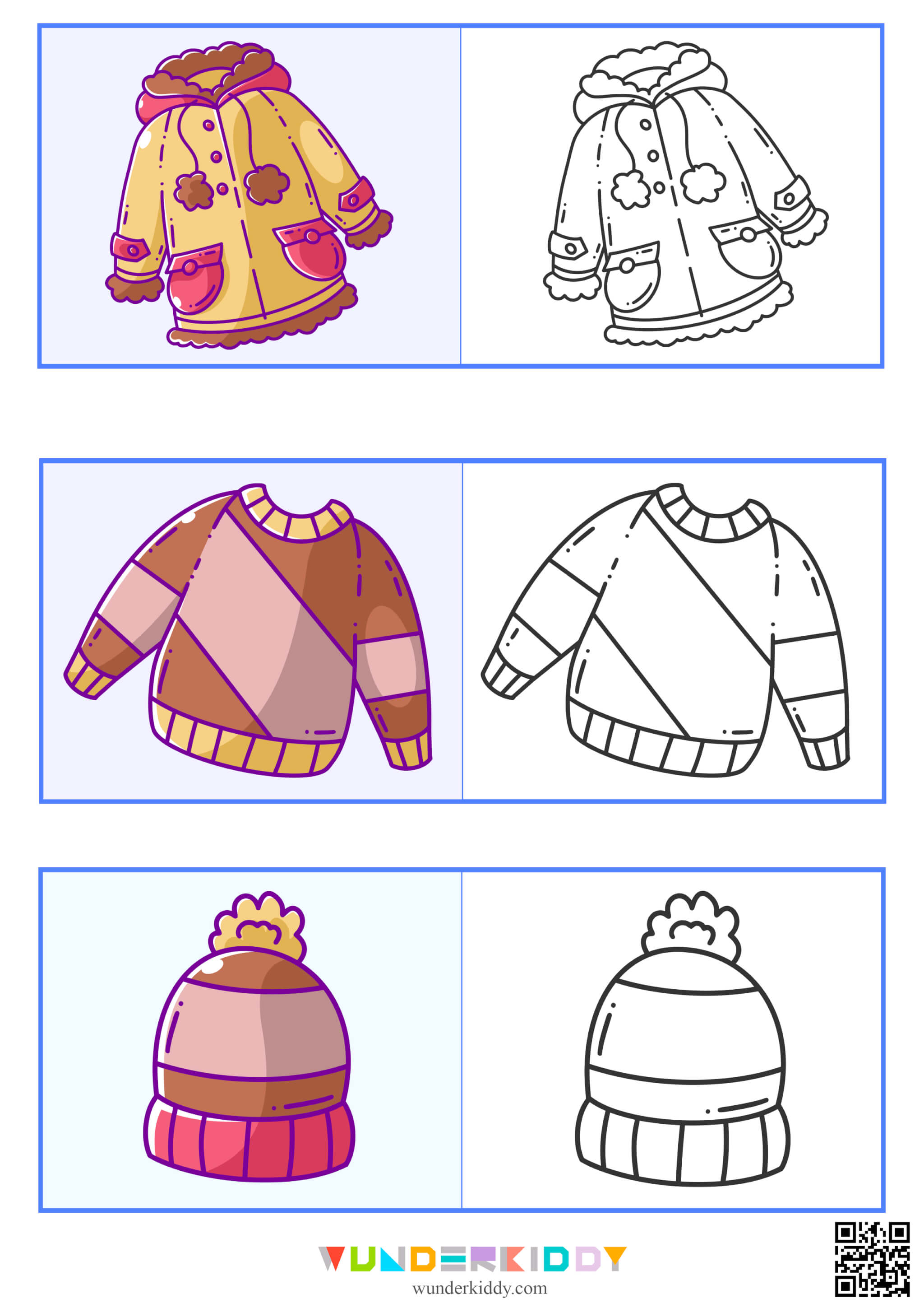 31 Winter Clothes Coloring Pages Printable 25