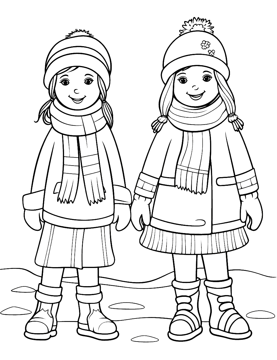 31 Winter Clothes Coloring Pages Printable 31