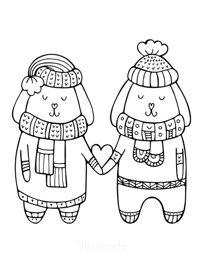 31 Winter Clothes Coloring Pages Printable 33