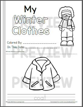 31 Winter Clothes Coloring Pages Printable 35